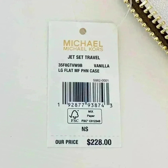 Michael Kors wallet phone case vanilla signature new - Picture 4 of 4